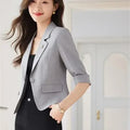Slim Cropped Blazer - One Button